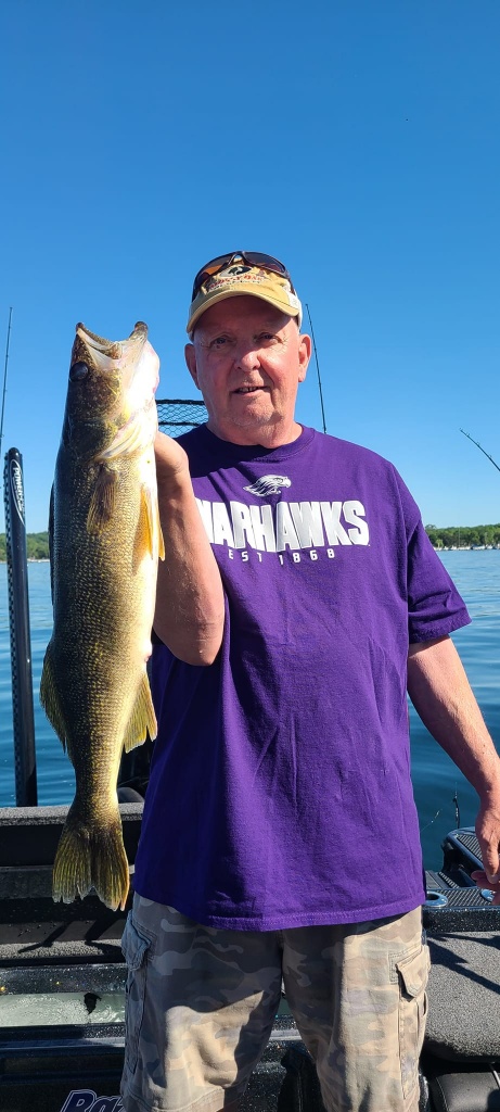 Fishing Walleye in Lake Geneva